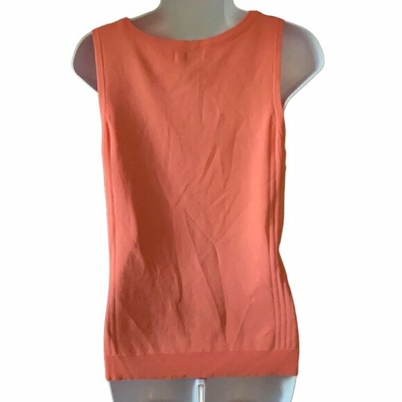 Knit Tank Shell Coral Size M - Picture 2 of 4
